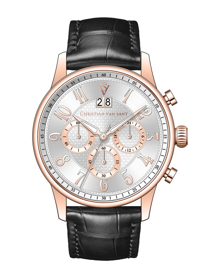 Christian Van Sant Men's Heritage Silver Dial Watch