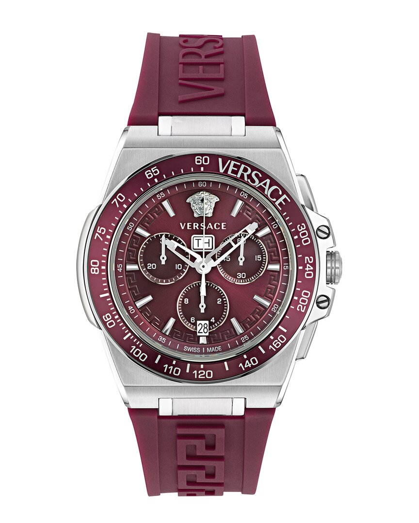 Versace Greca Extreme Chrono Silicone Watch