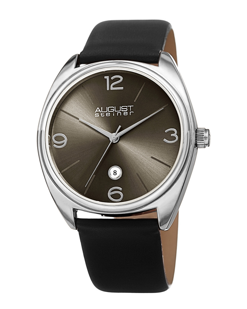 August Steiner Men's Leather Watch