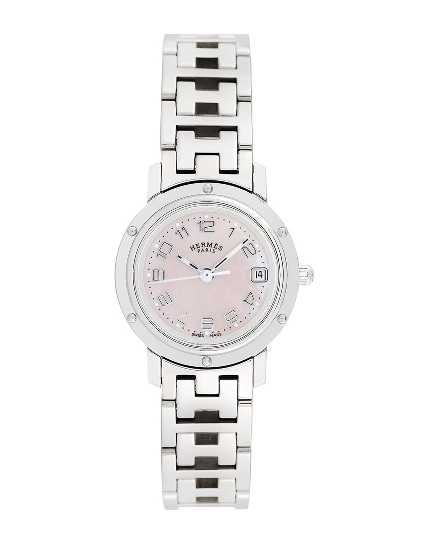 Pre-owned Hermes Hermès Women's Clipper Watch, Circa 2000s (authentic )