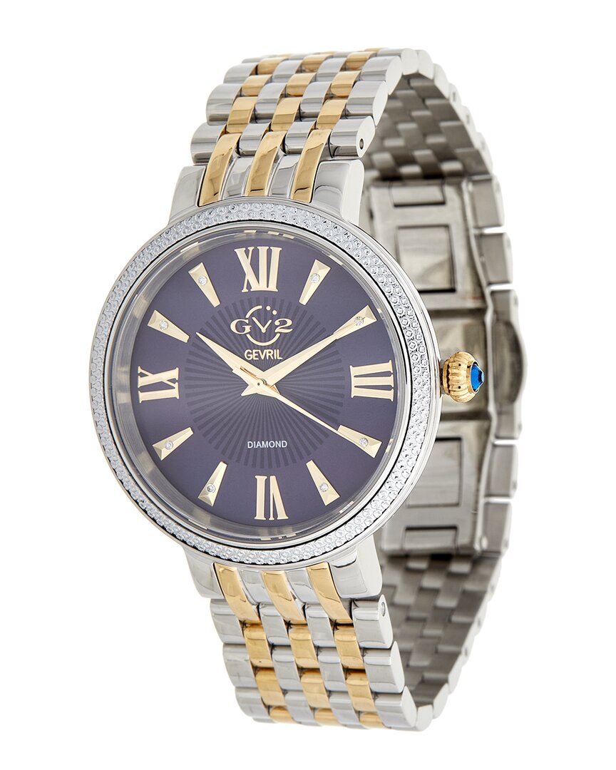 Gv2 Genoa Diamond Dial Bracelet Watch, 37mm In Silver
