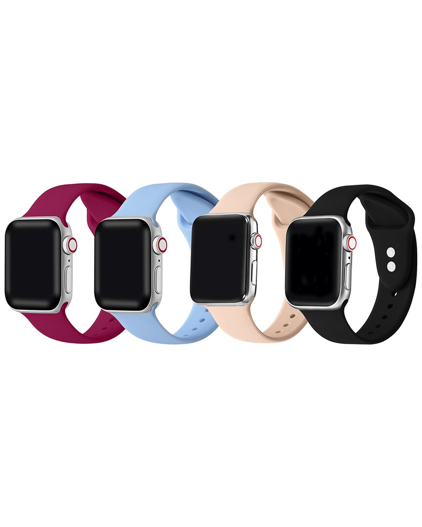 Posh Tech Unisex 4-pack Silicone Band Bundle