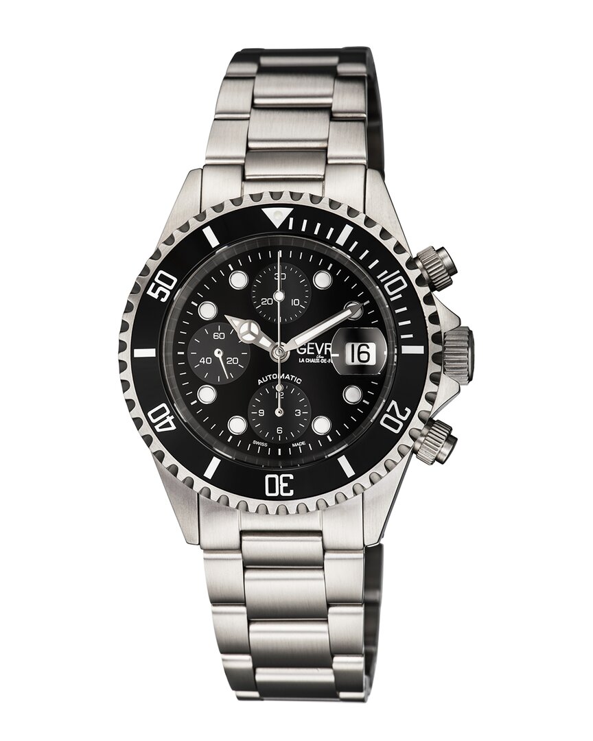 Gevril Men's Wall Street Swiss Chronograph Watch
