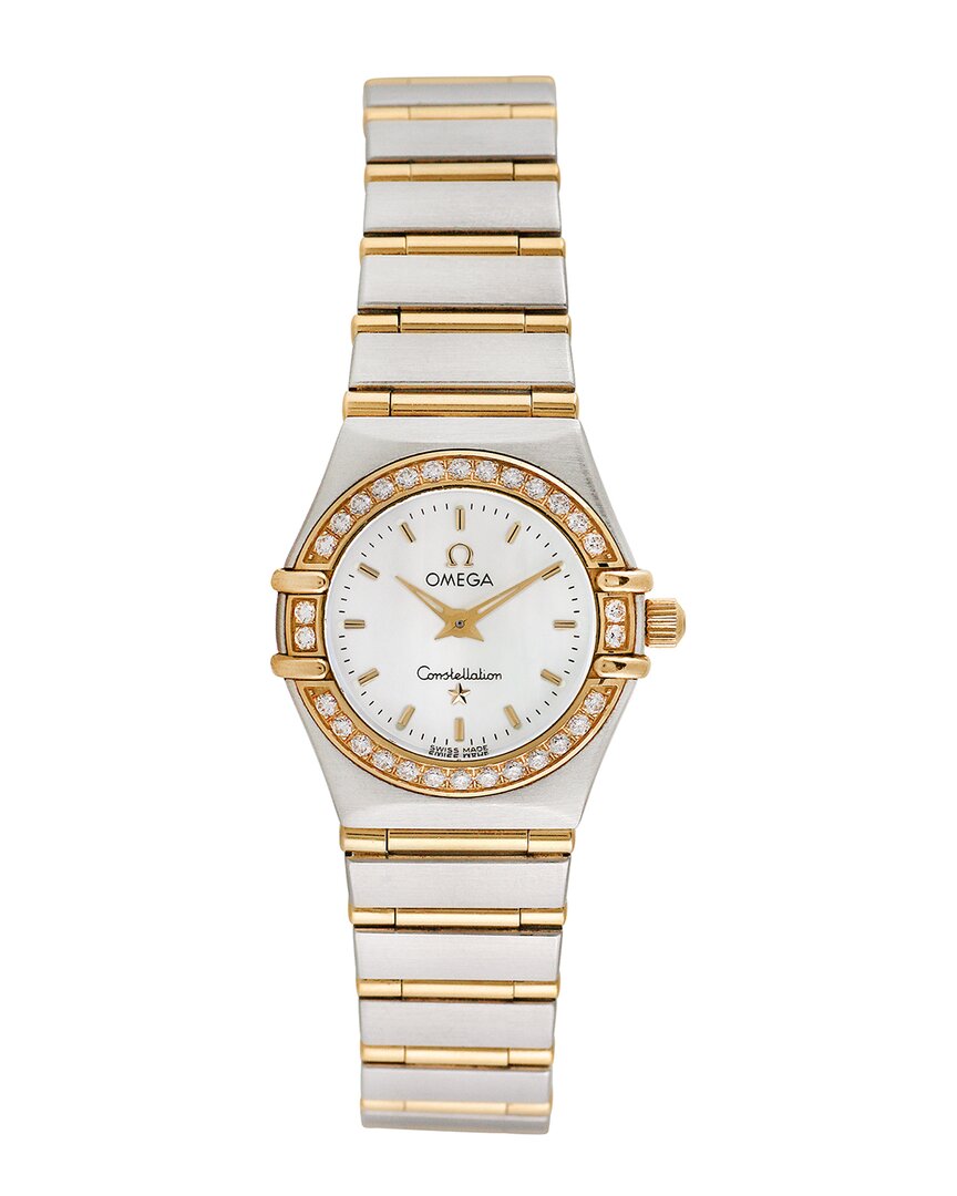 Omega Women's Constellation Diamond Watch, Circa 1990's (authentic )