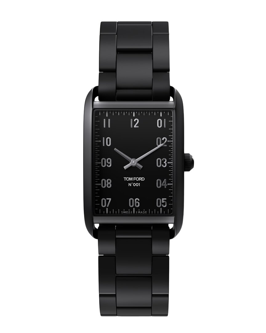 Tom Ford Unisex 001 Watch In Black