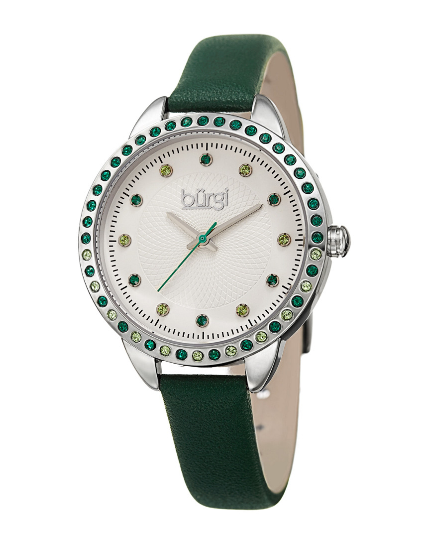 Burgi Women's Genuine Leather Watch