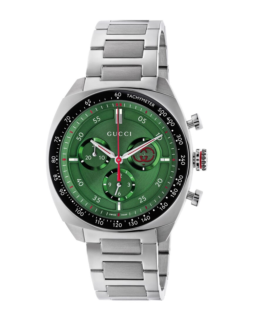 Gucci Interlocking Watch In Brown