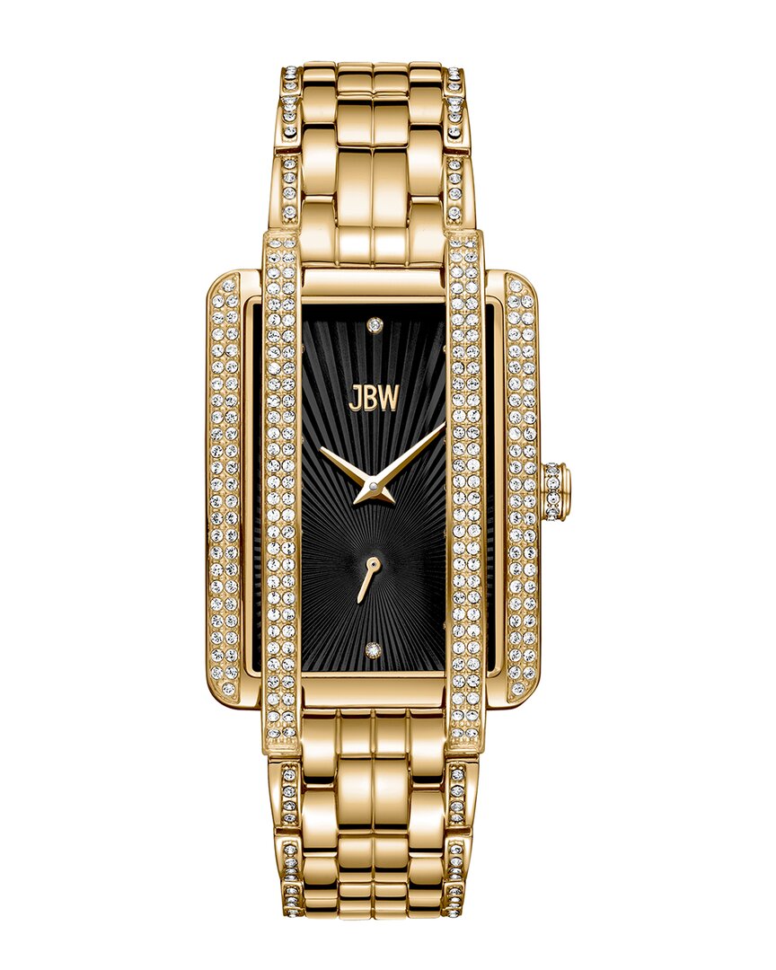 Jbw Women's Mink Diamond Gold-plated Stainless-steel Watch