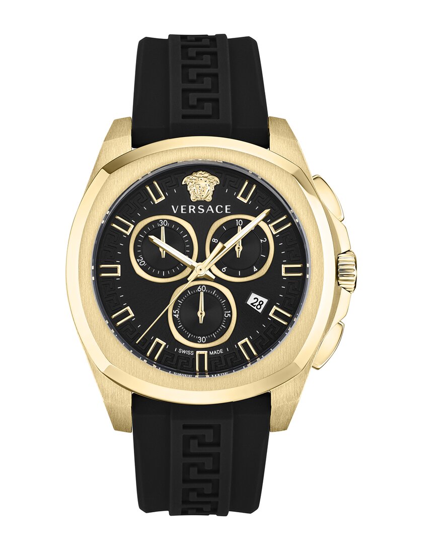 Versace Geo Chrono Silicone Watch
