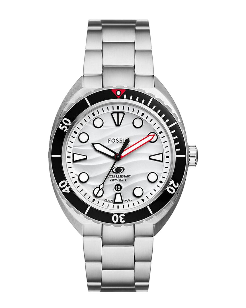 Fossil Men's Breaker Three-hand Date Stainless Steel Watch 42mm
