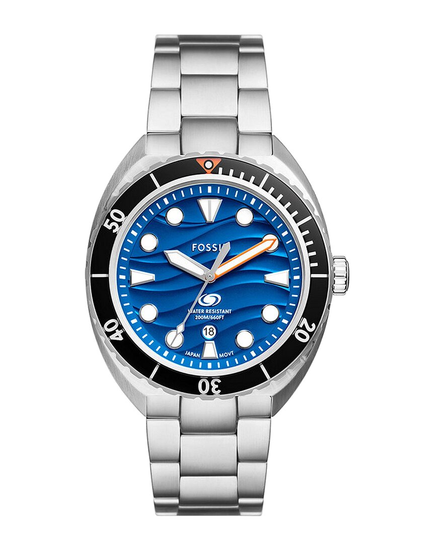Fossil Men's Breaker Three-hand Date Stainless Steel Watch 42mm
