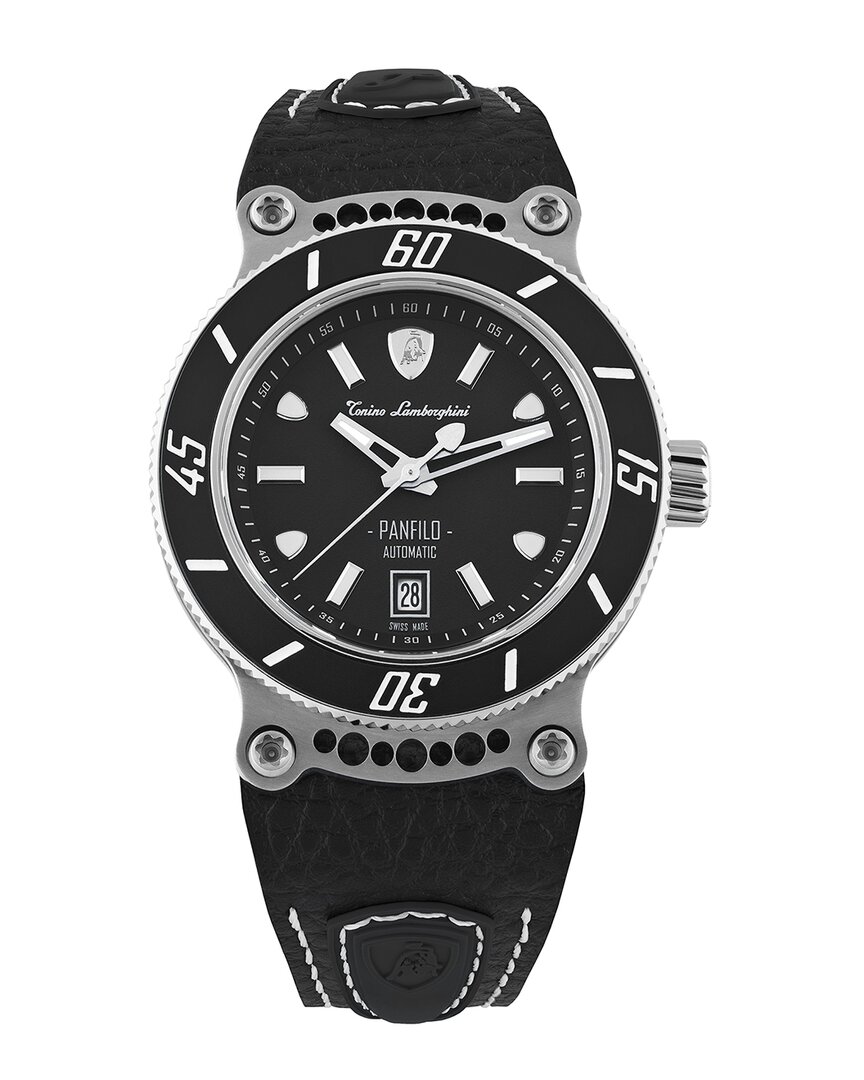 Tonino Lamborghini Men's Panfilo Watch In Black