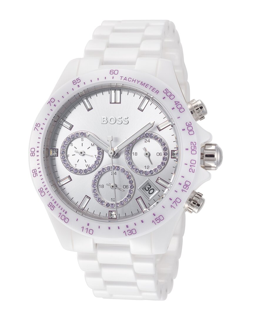 Hugo Boss Women's 1502632 Novia 38mm Quartz Watch In White