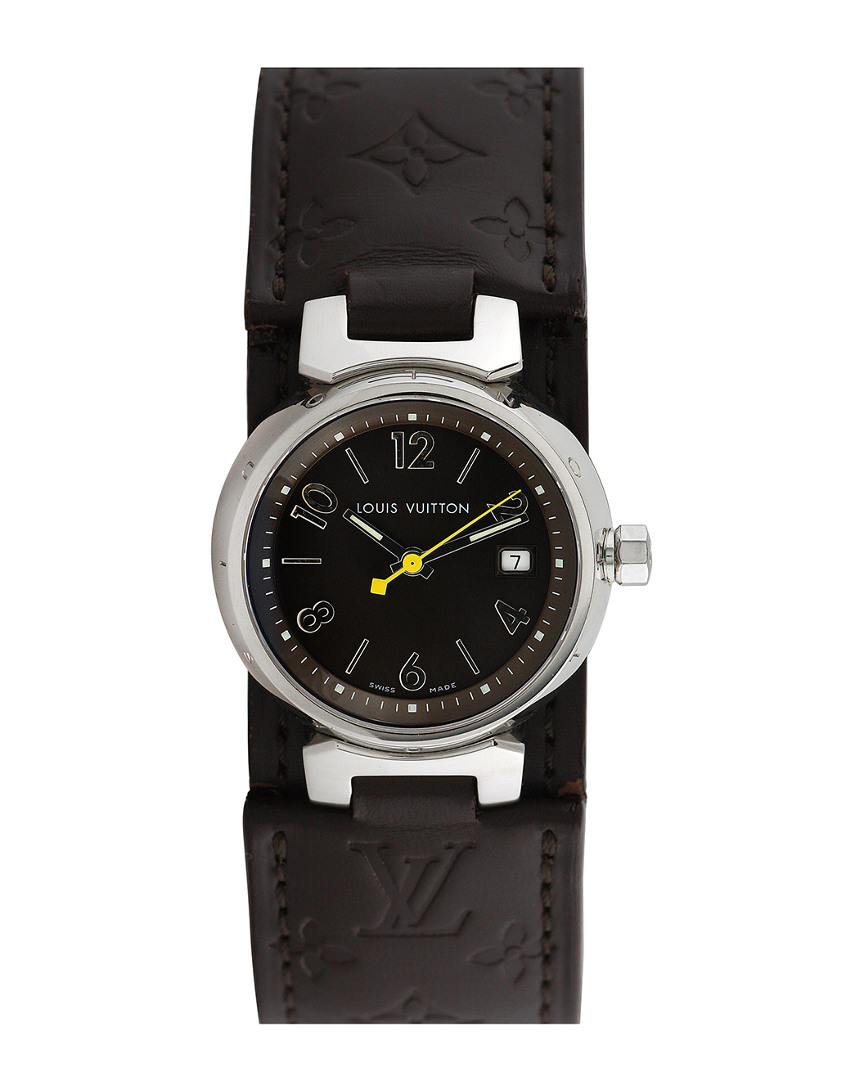 Heritage Louis Vuitton Louis Vuitton Unisex Tambour Damier Watch, Circa  2000s (authentic )