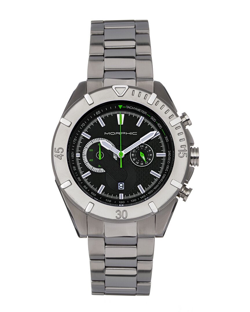 Morphic M94 Series Black Dial Mens Watch Mph9403 In Black / Silver