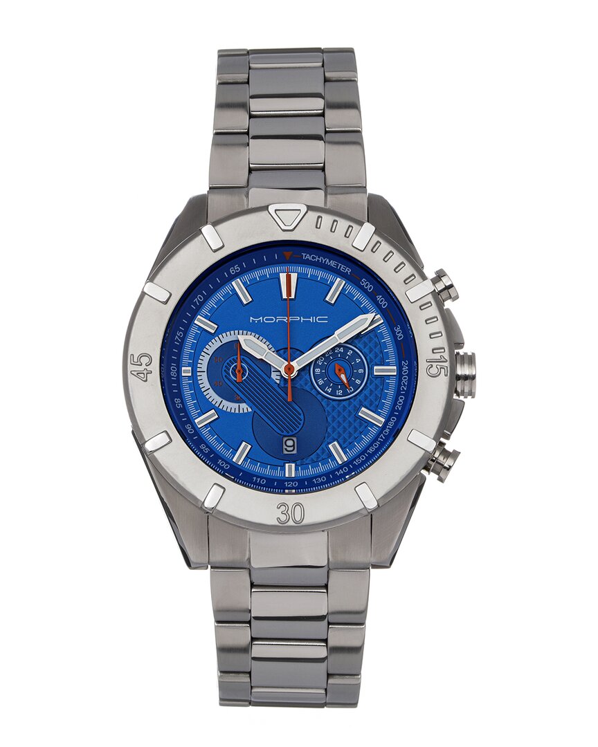 Morphic M94 Series Blue Dial Mens Watch Mph9405 In Blue / Silver