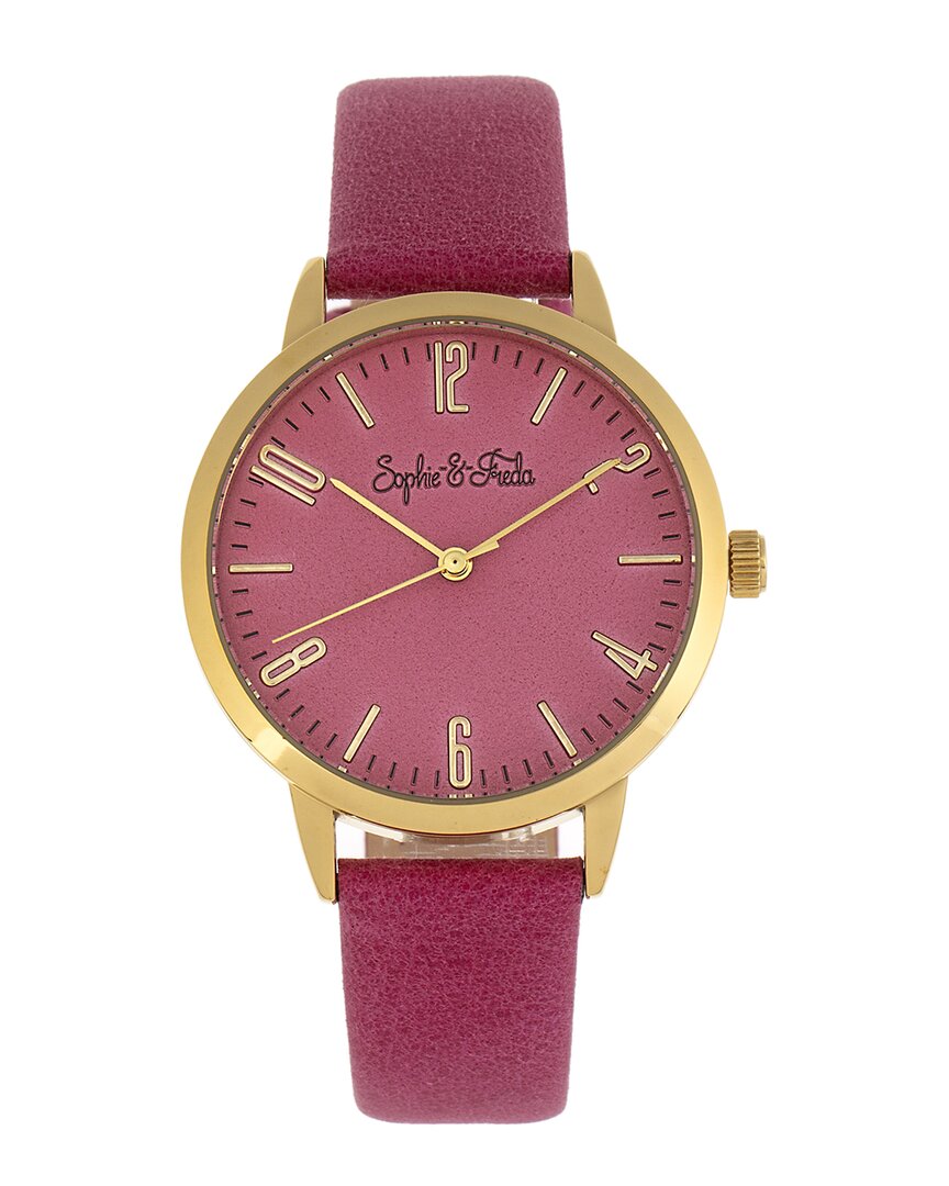 Sophie And Freda Women's Vancouver Watch In Pink