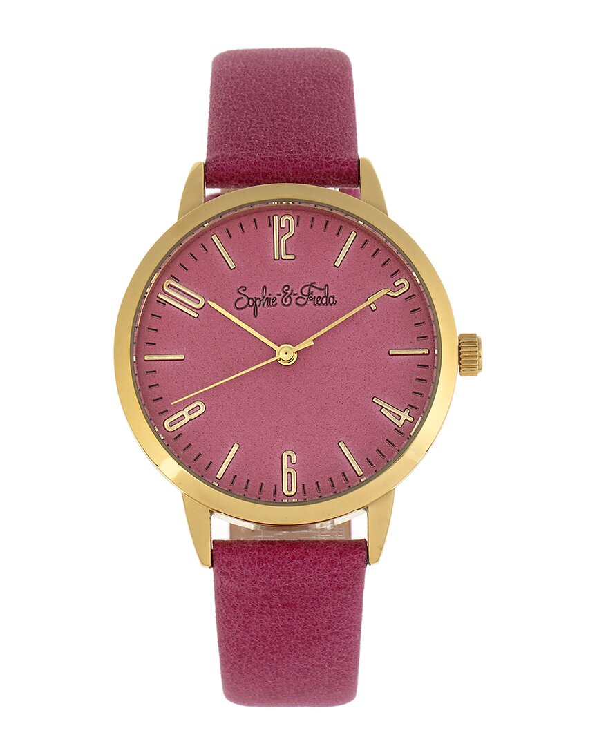 Sophie And Freda Vancouver Quartz Pink Dial Ladies Watch Sf4903