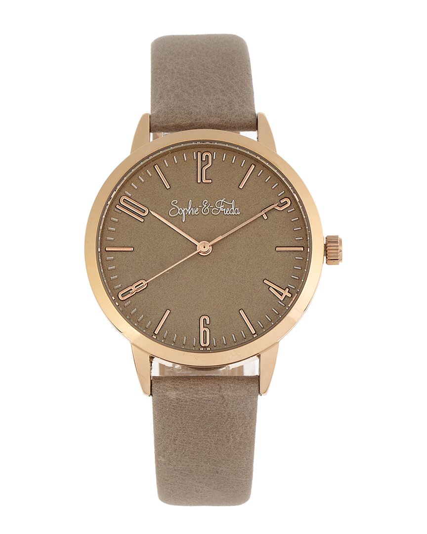 Sophie And Freda Women's Vancouver Watch In Brown