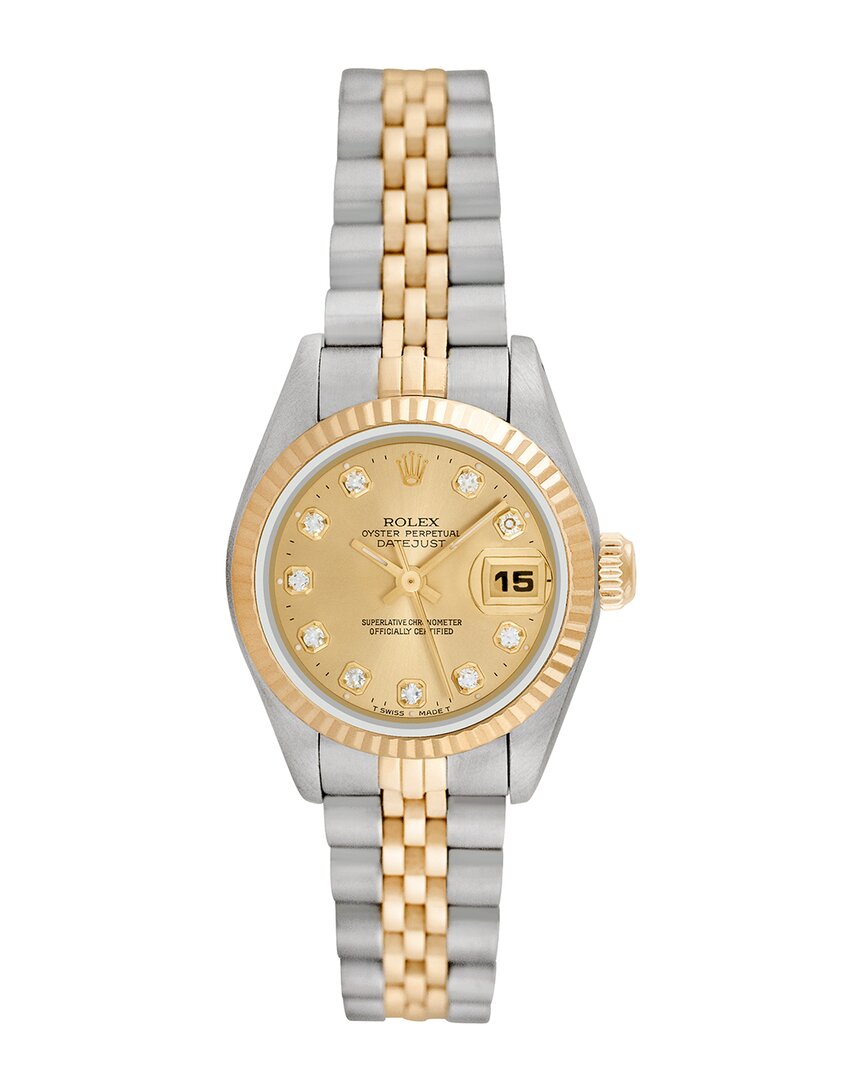 Heritage Rolex Rolex Women's Datejust Diamond Watch, Circa 1990's (pre-loved)