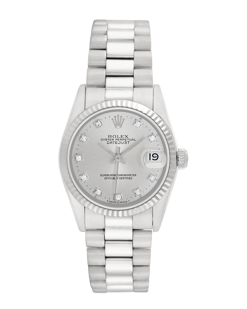 Heritage Rolex Rolex Midsize President Diamond Watch, Circa 1990's (pre-loved)