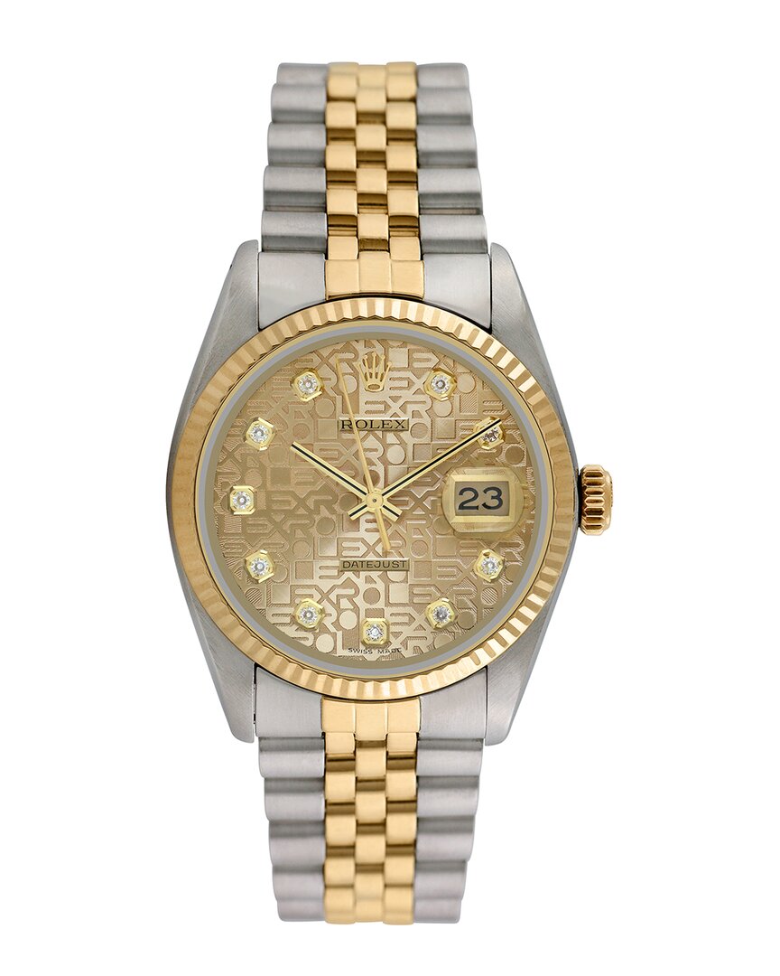 Heritage Rolex Rolex Men's Datejust Diamond Watch, Circa 1990's (pre-loved)