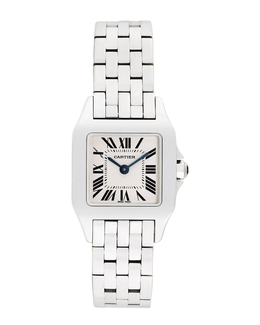 Cartier Women's Santos Demoiselle Watch, Circa 2000's (authentic Pre-loved) In Metallic
