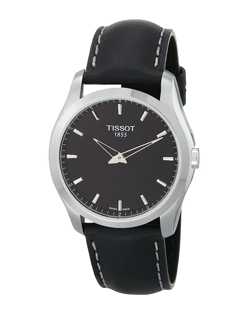 Tissot Men's T0354461605102 Couturier 39mm Quartz In Black