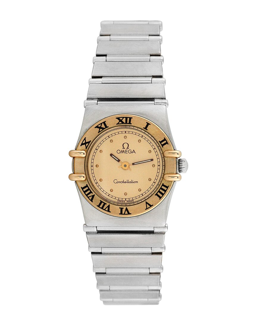Omega Women's Constellation Watch, Circa 1990's (authentic Pre-loved) In Metallic