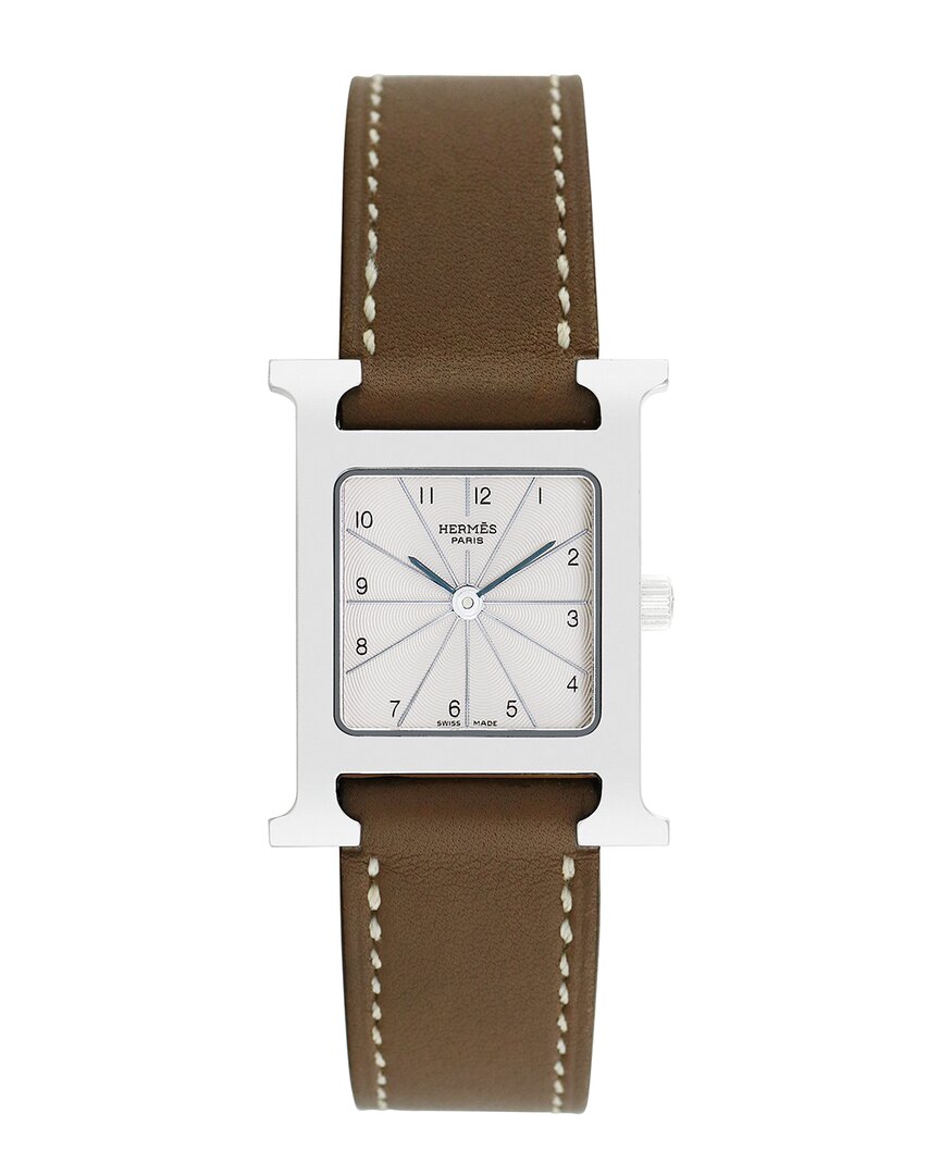 Pre-owned Hermes Hermès Women's H-watch Watch, Circa 2000's (authentic Pre-loved)