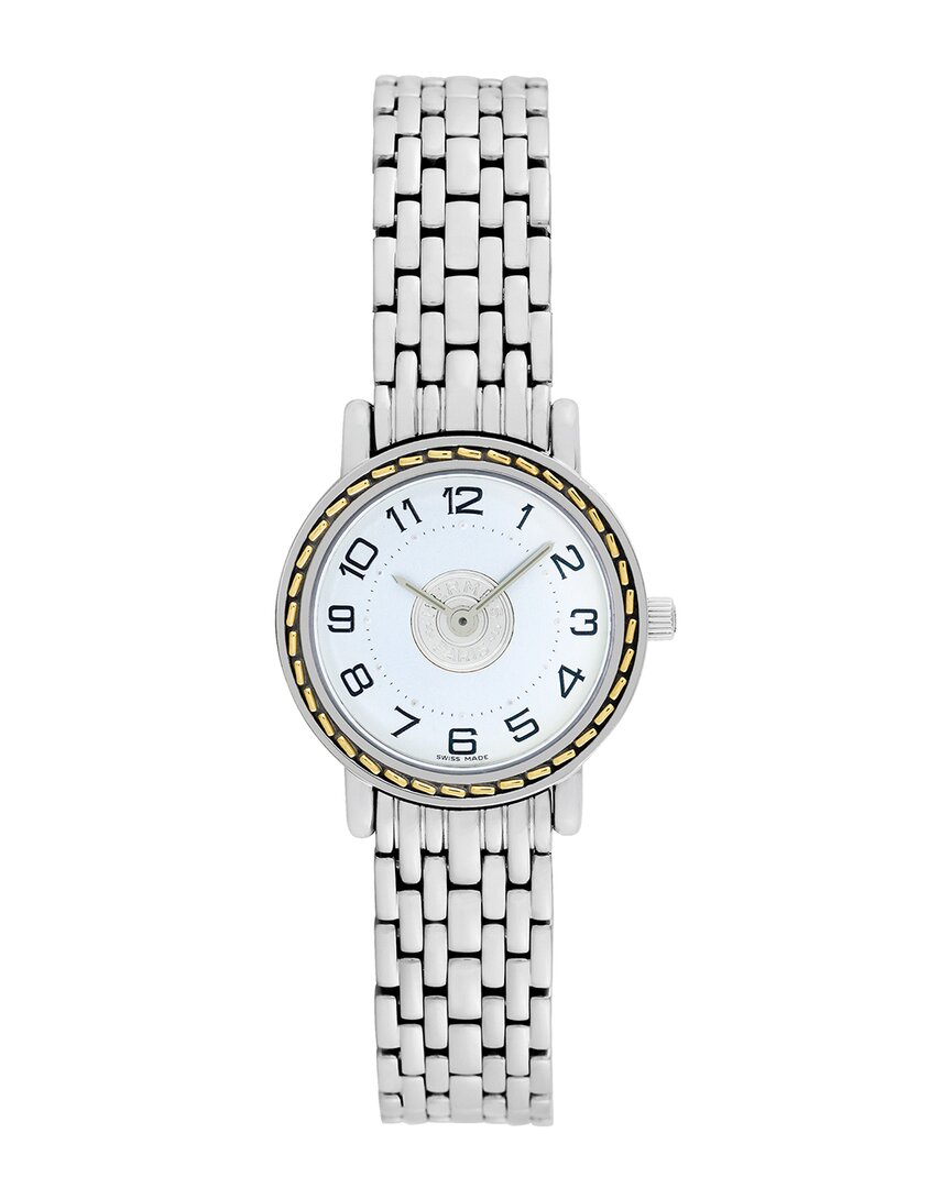 Pre-owned Hermes Hermès Women's Sellier Watch, Circa 2000's (authentic Pre-loved)