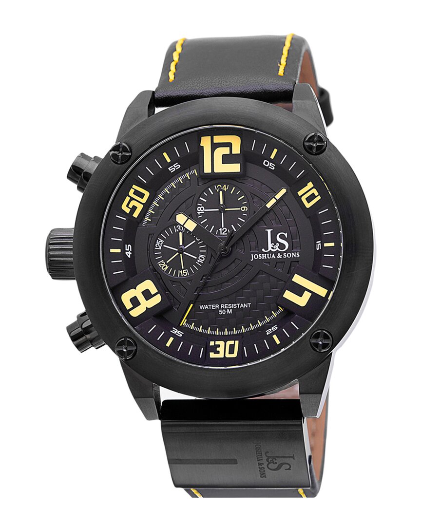 Joshua And Sons Joshua & Sons Men's Casual Watch In Black