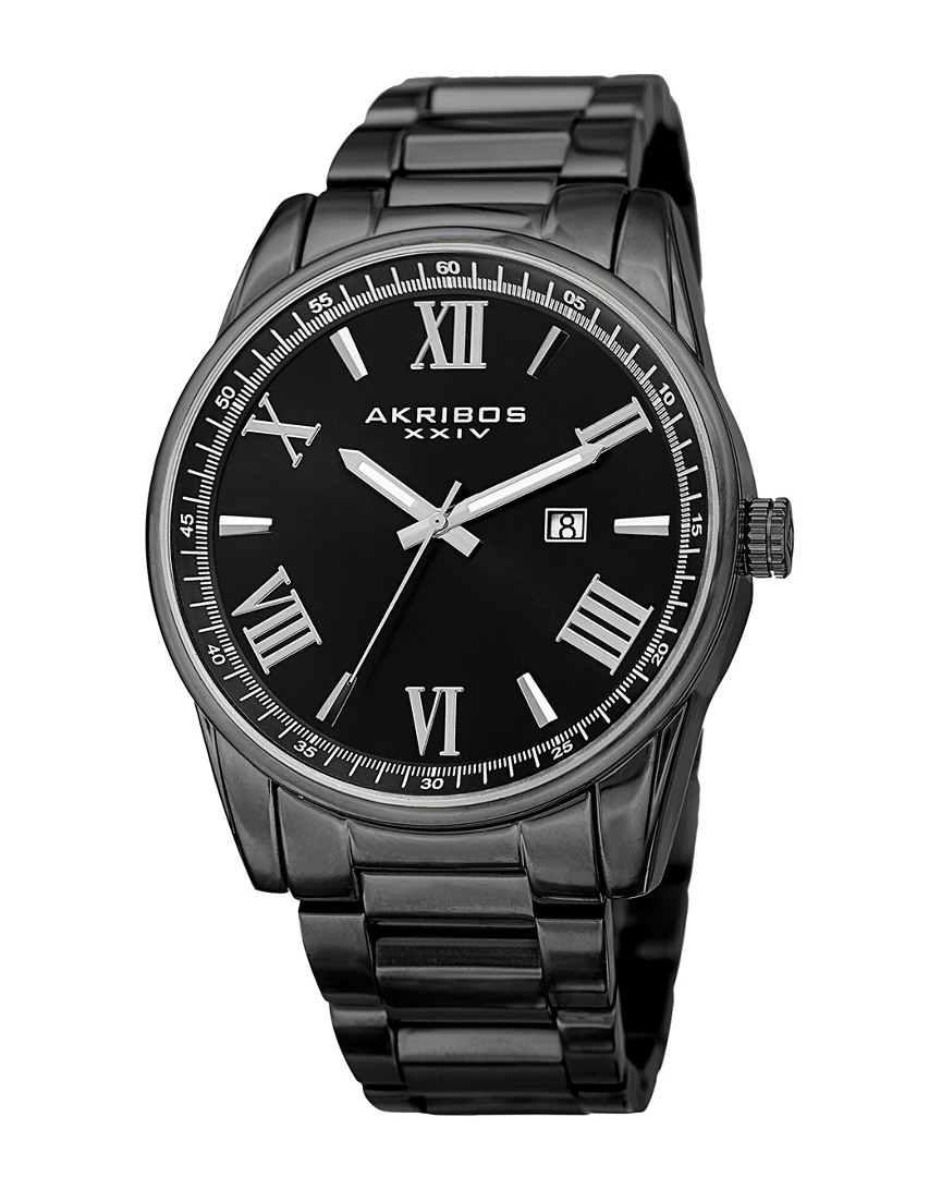 Akribos Xxiv Men's Stainless Steel Watch