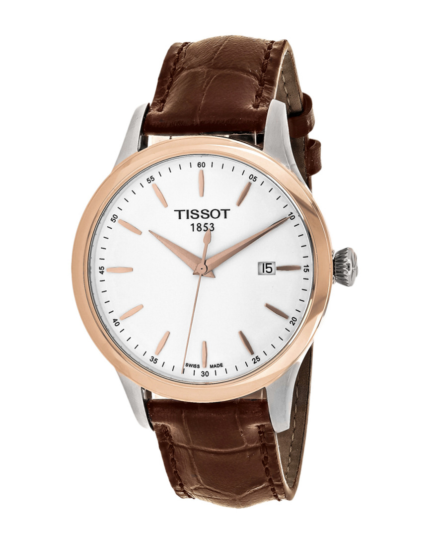 Tissot Men's Classic Watch In Burgundy