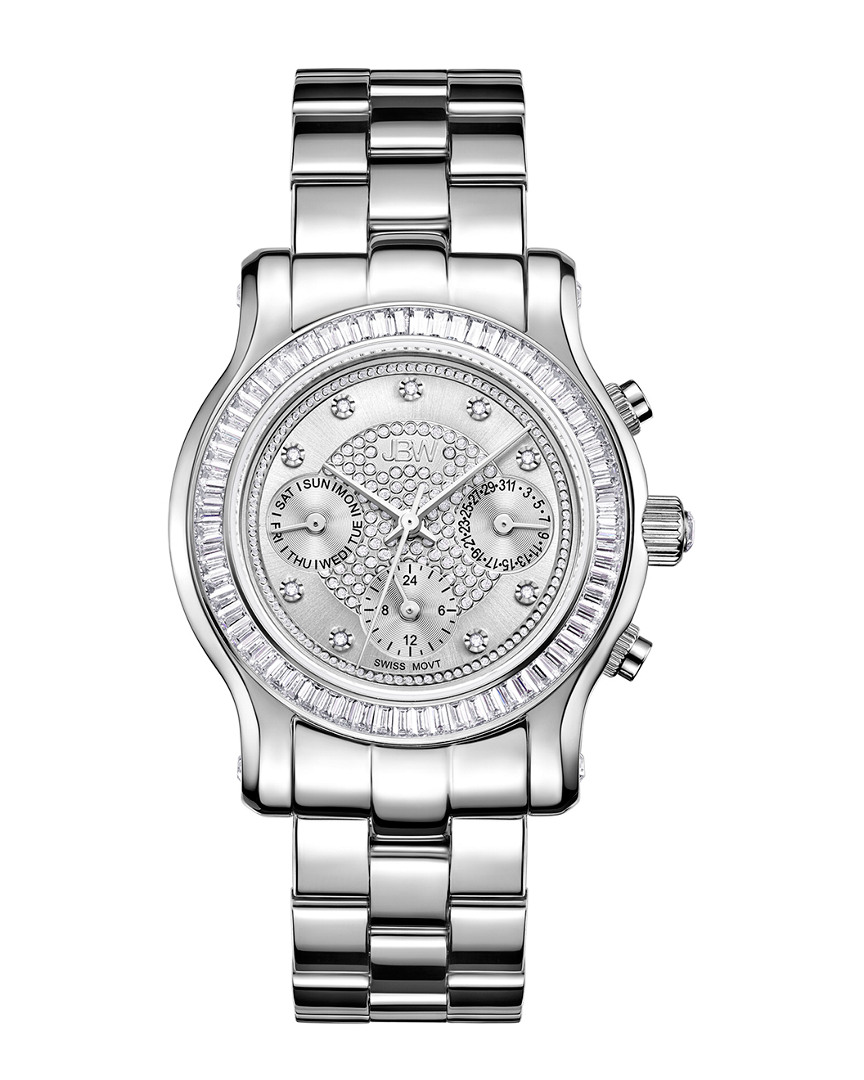 Shop Jbw Women's Laurel Diamond & Crystal Watch