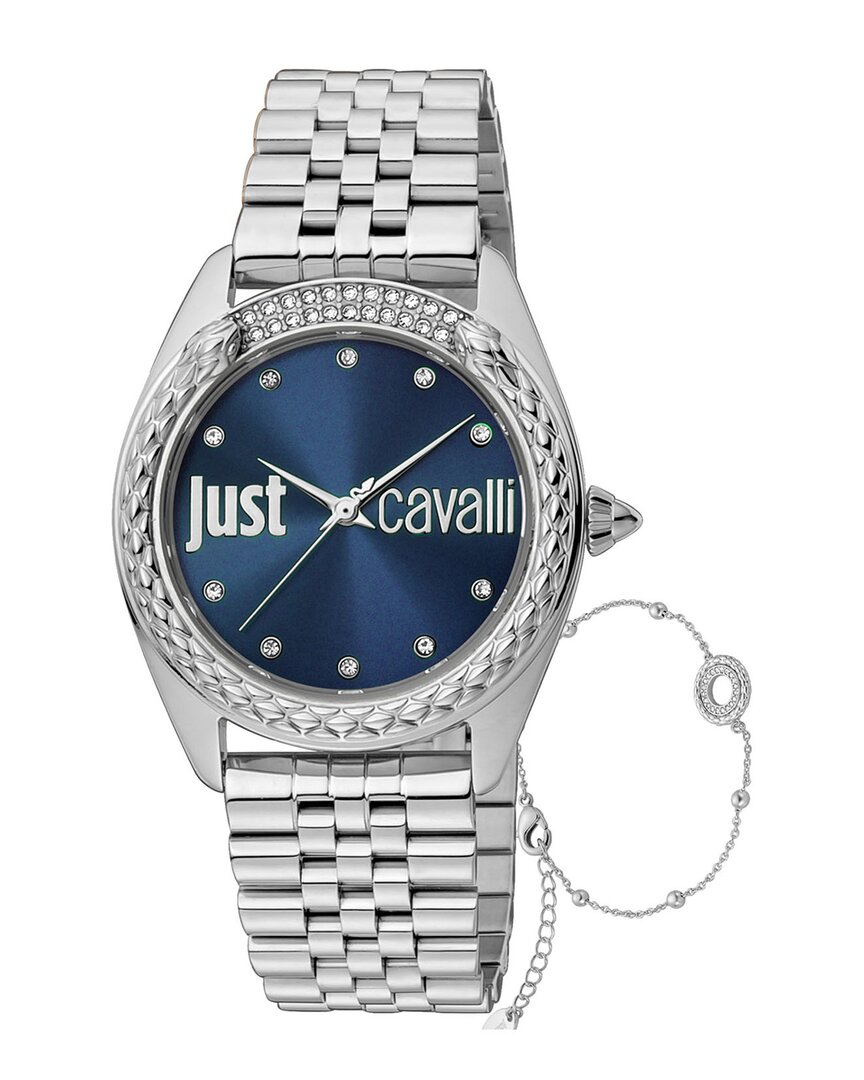 Shop Just Cavalli Dnu 0 Units Sold  Women's Glam Chic Snake Watch