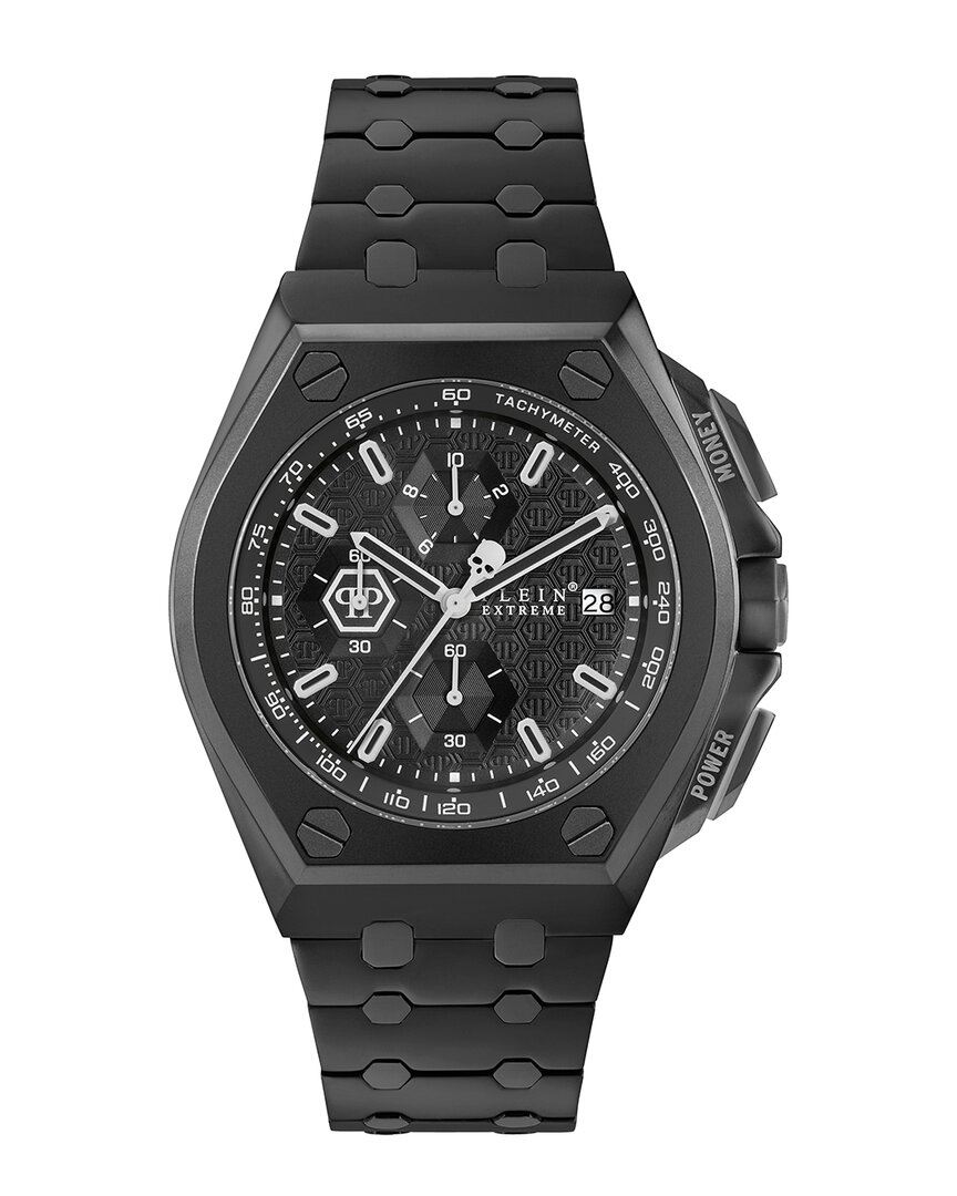 Philipp Plein Plein Extreme Bracelet Watch Man Wrist Watch Black Size Onesize Stainless Steel