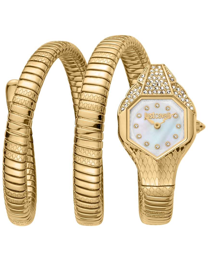 Just Cavalli Women's Women's Snake Watch In Gold
