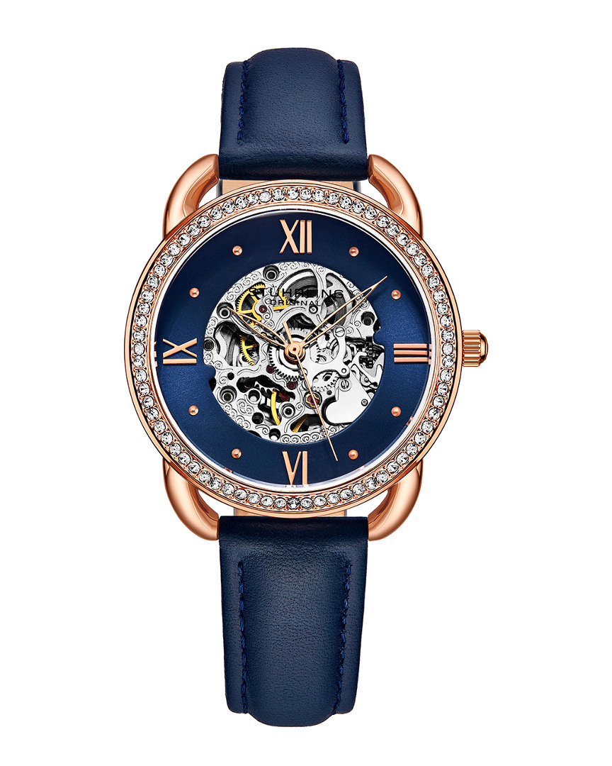 Stuhrling Original Legacy Blue Dial Ladies Watch M15907 In Blue / Gold Tone / Rose / Rose Gold Tone