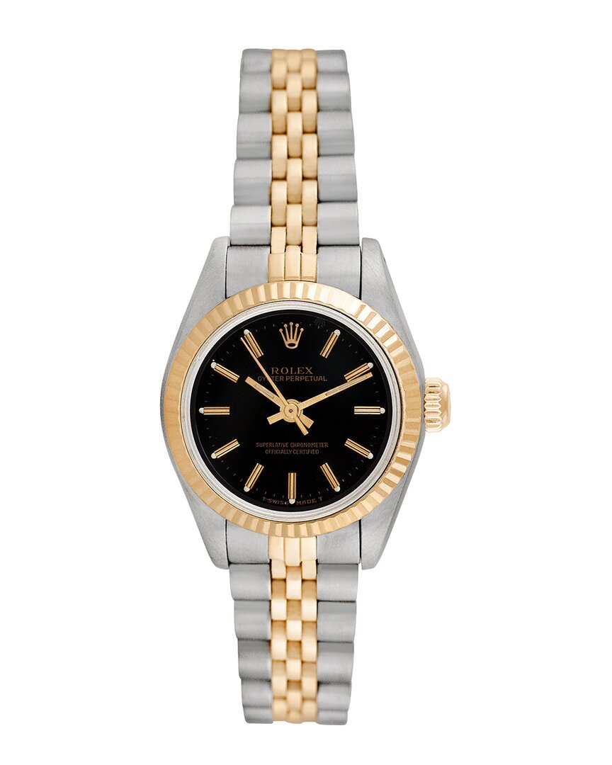 Heritage Rolex Rolex Women's Oyster Perpetual Watch, Circa 1990s () In Metallic