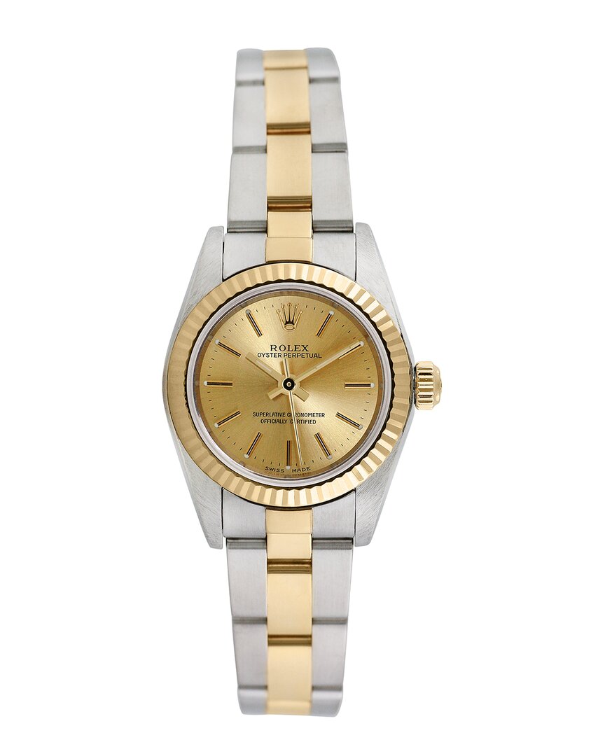 Heritage Rolex Rolex Women's Oyster Perpetual Watch, Circa 1990's (pre-loved) In Gold