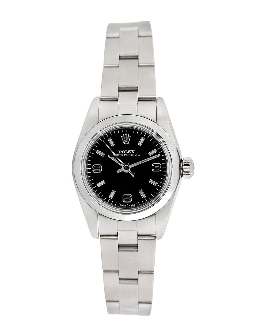 Heritage Rolex Rolex Women's Oyster Perpetual Watch, Circa 2000's (pre-loved) In Metallic