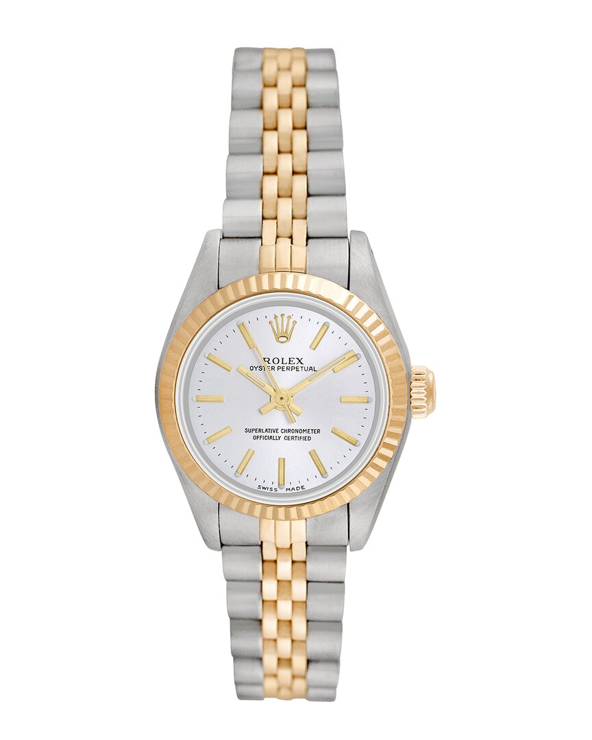 Heritage Rolex Rolex Women's Oyster Perpetual Watch, Circa 1990's/2000's (pre-loved) In Metallic