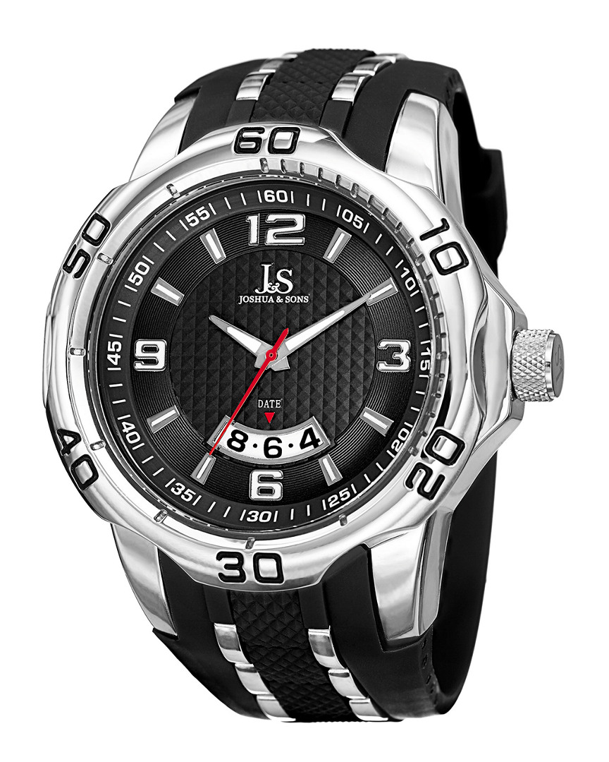 Joshua And Sons Joshua & Sons Men's Rubber Watch