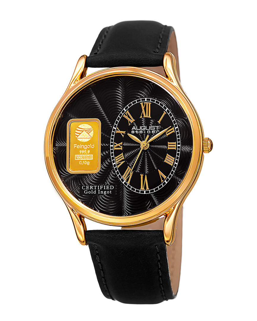AUGUST STEINER AUGUST STEINER MEN'S SMOOTH STRAP WATCH