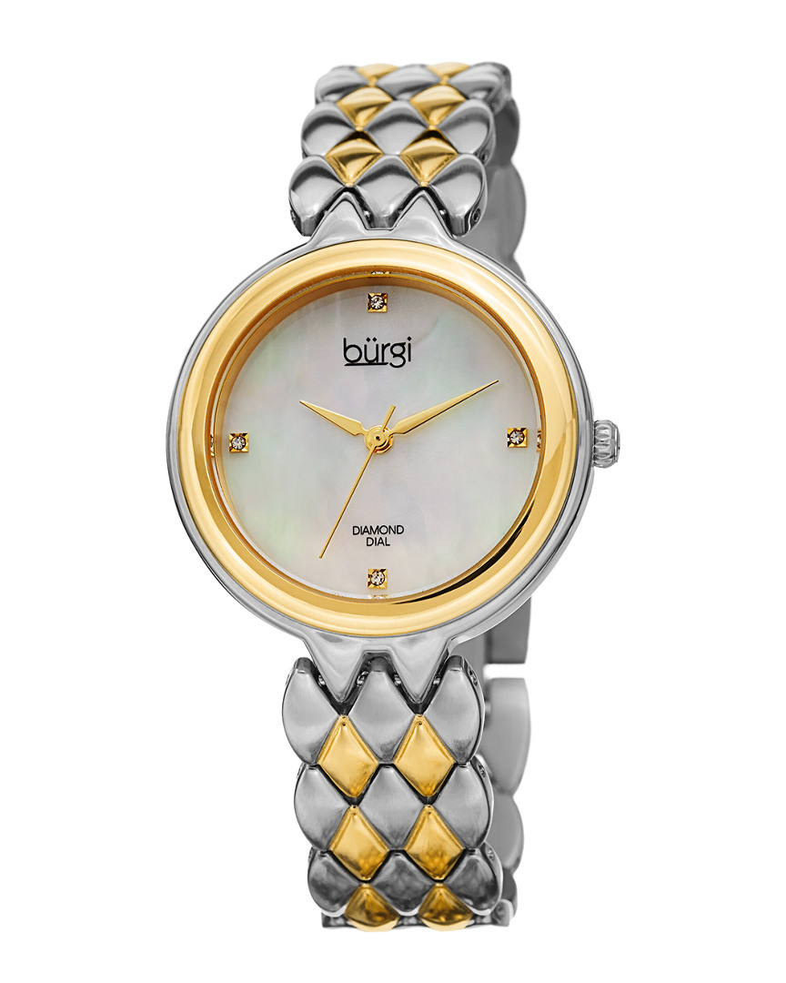 Burgi Women's Stainless Steel Watch