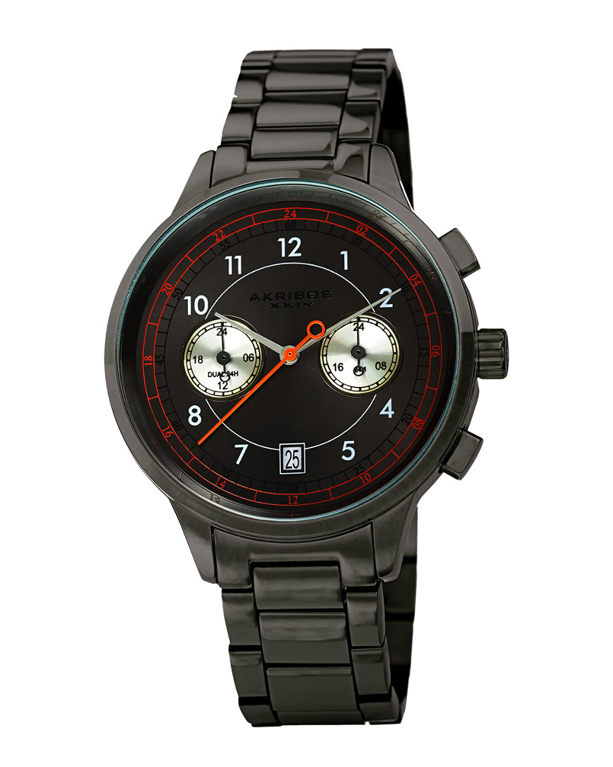 Akribos Xxiv Men's Stainless Steel Watch