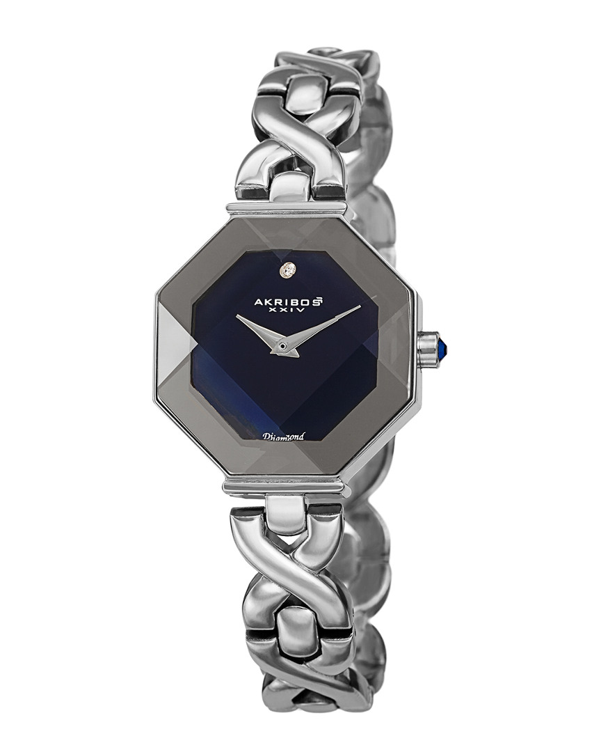 Akribos Xxiv Women's Brass Diamond Watch