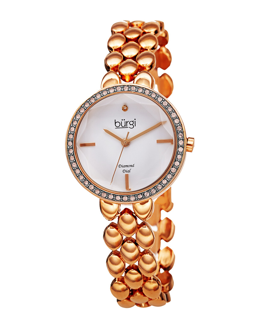 Burgi Women's Alloy Diamond Watch