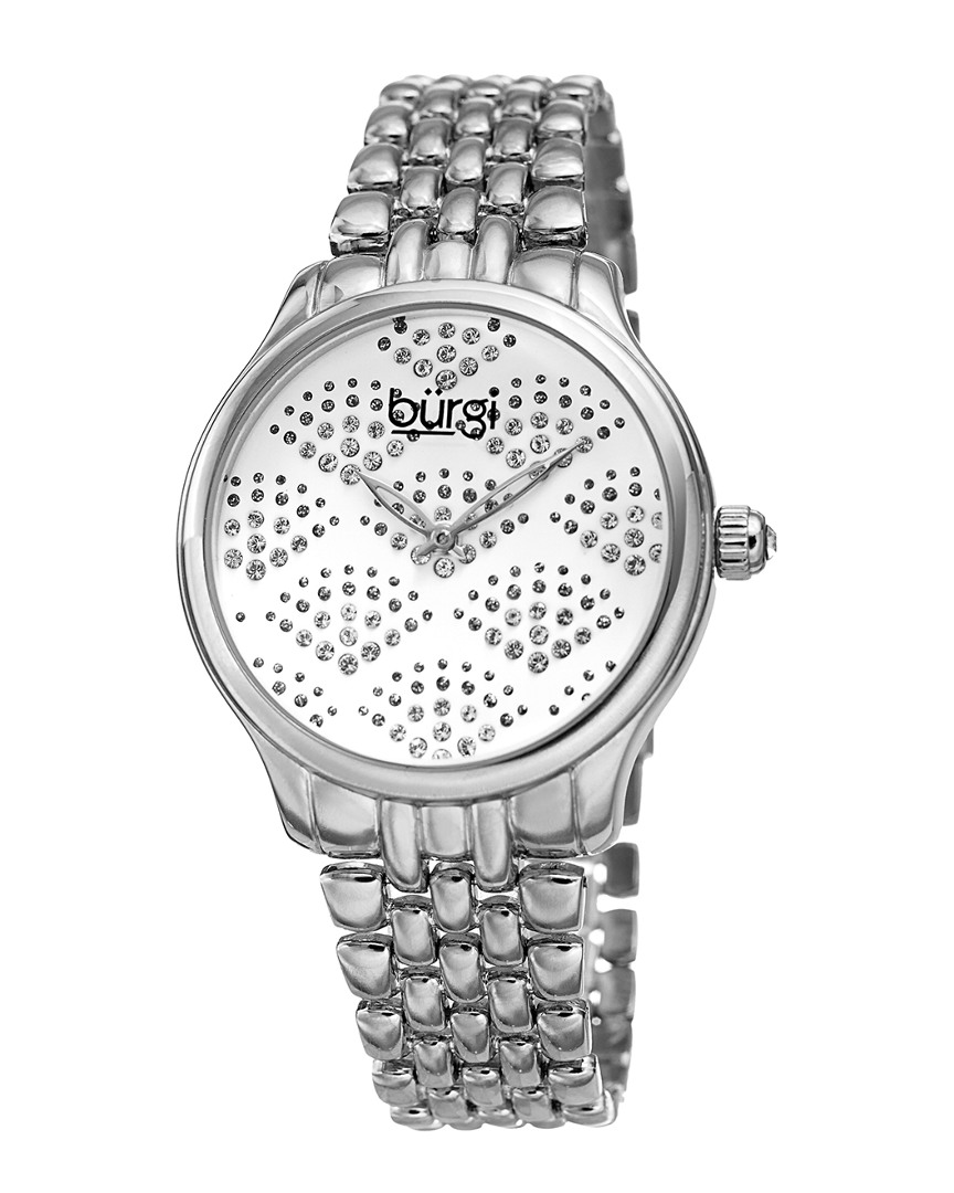 Burgi Women's Polished Alloy Watch